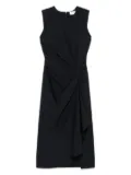 Alexander McQueen draped midi dress - Blue