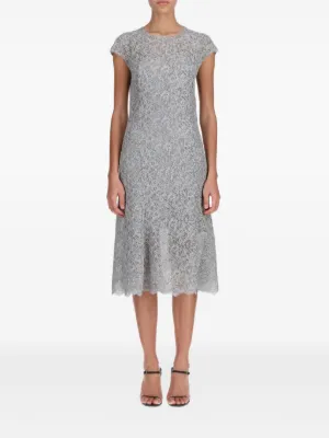 ワンピース ERMANNO SCERVINO DRESS (D462Q338OEX 84141) Ermanno Scervino Lace Midi Dress | Neutrals | FARFETCH