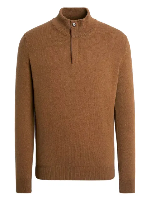 Zegna half-zip cashmere sweater