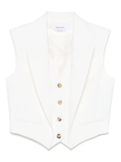 Alexander McQueen layered wool waistcoat
