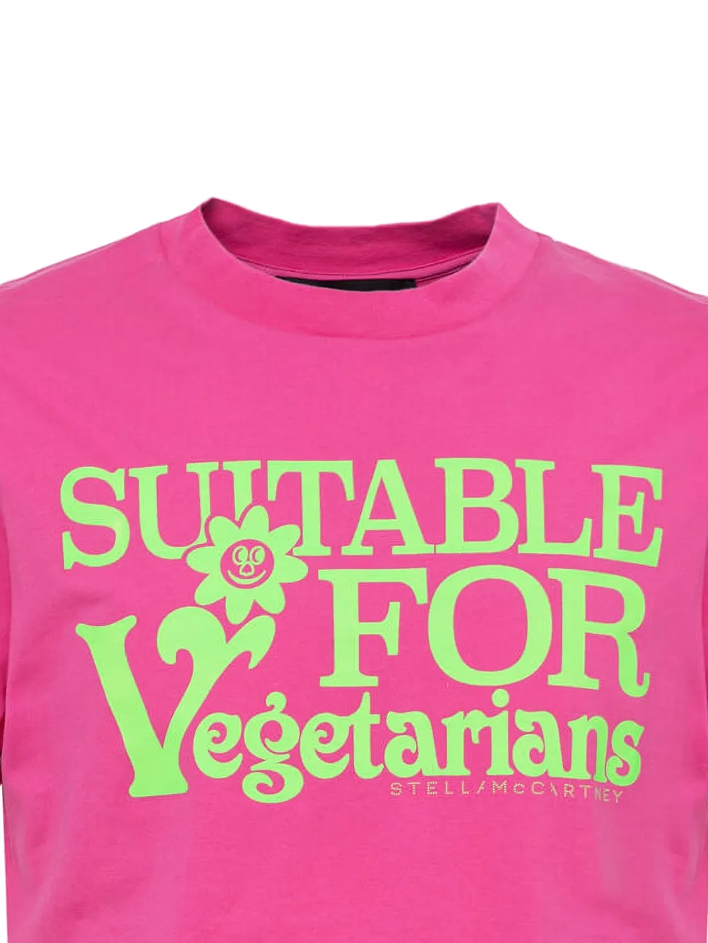 Stella McCartney Grafisch T-shirt met bloemenprint Roze