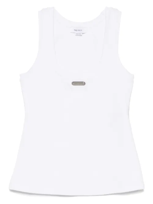 Débardeur à plaque logo - Alexander McQueen - Modalova