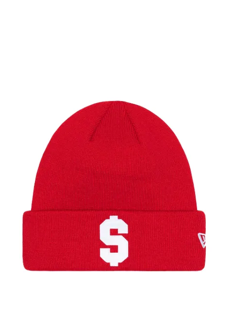 Supreme x New Era $ "Red" beanie 