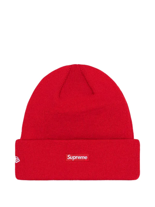 supreme newera ニット帽　レッド　バーガンディ Supreme x New Era $ “Red” ビーニー | レッド | FARFETCH JP