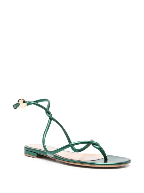 【関税&送料込】Gianvito Rossi Black Mamba Thong Sandals In 28558907_58109769_600.jpg