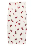 KHAITE Lucian midi skirt - Neutrals