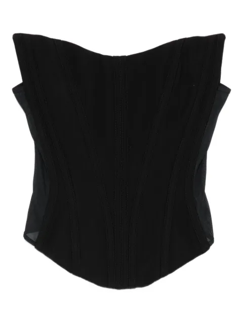 Mugler top strapless estilo corset