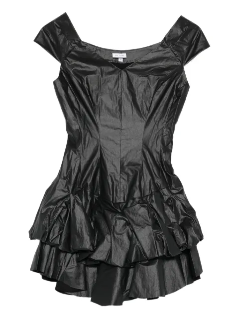 Judy Turner Oli V-neck ruffled mini dress