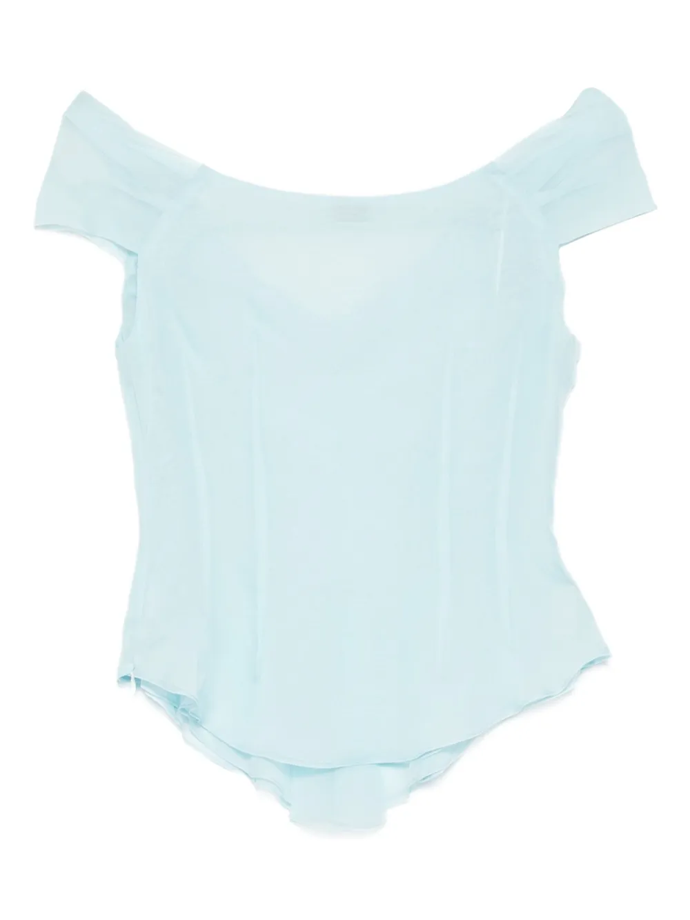 Judy Turner Off-shoulder top - Blauw