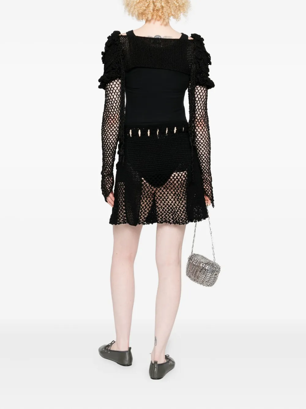 Judy Turner Shylla puff-sleeve crochet shrug | Cardigans | Image 2