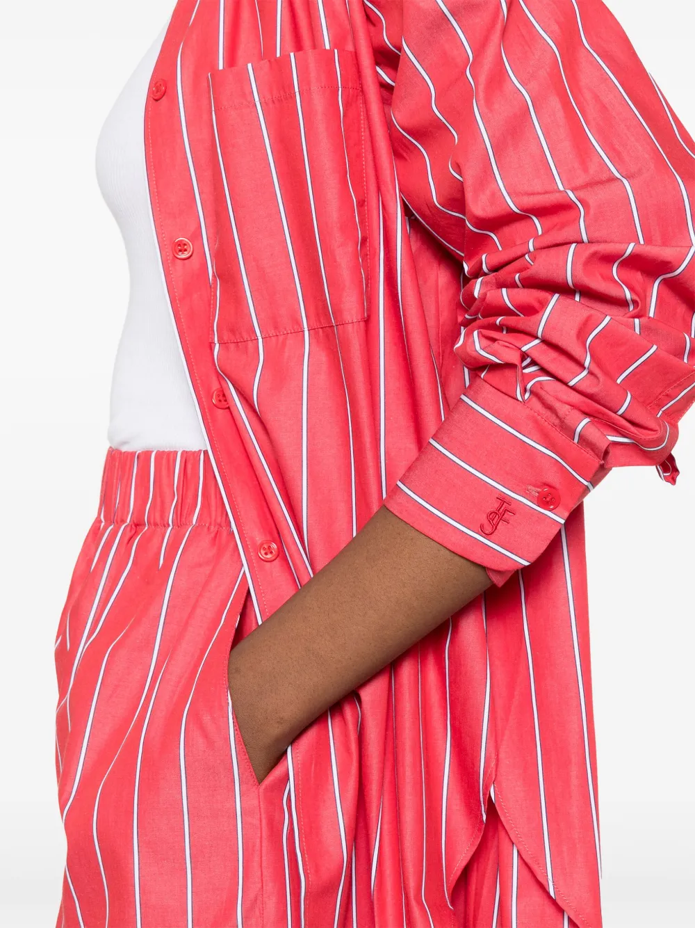 THE FRANKIE SHOP LUI STRIPED SHIRT