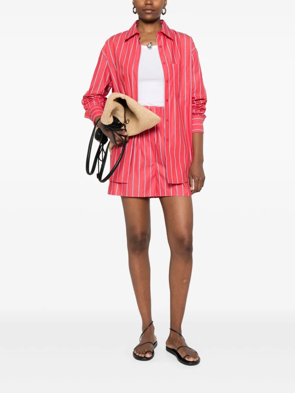 THE FRANKIE SHOP LUI STRIPED SHIRT