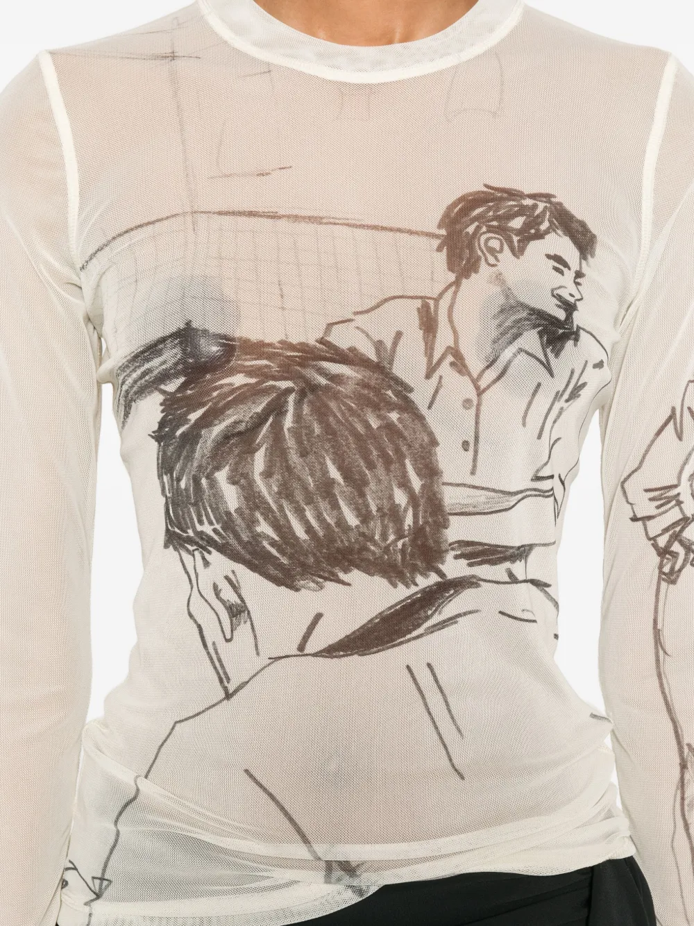 JW Anderson long-sleeves T-shirt Beige