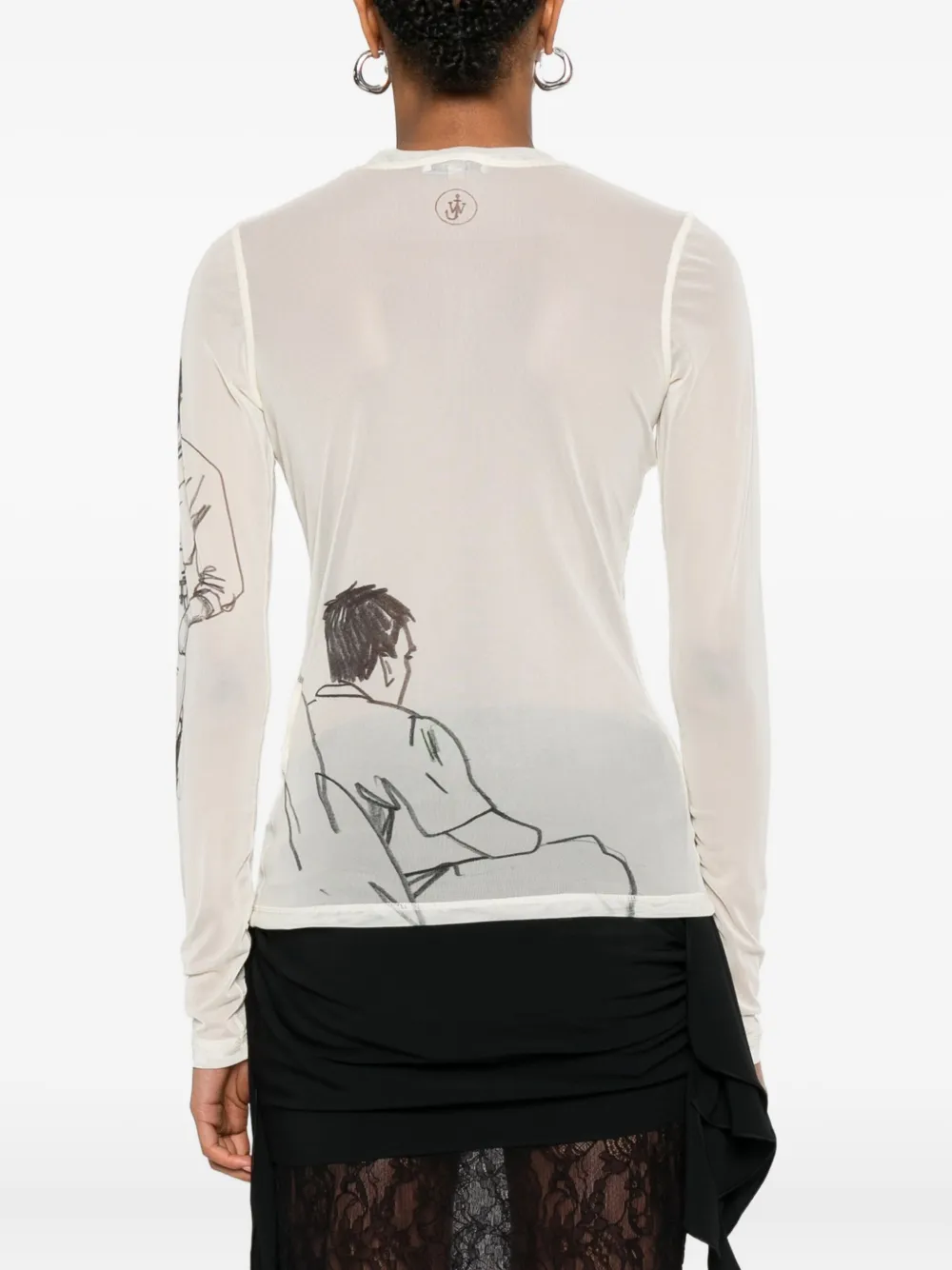 JW Anderson long-sleeves T-shirt Beige