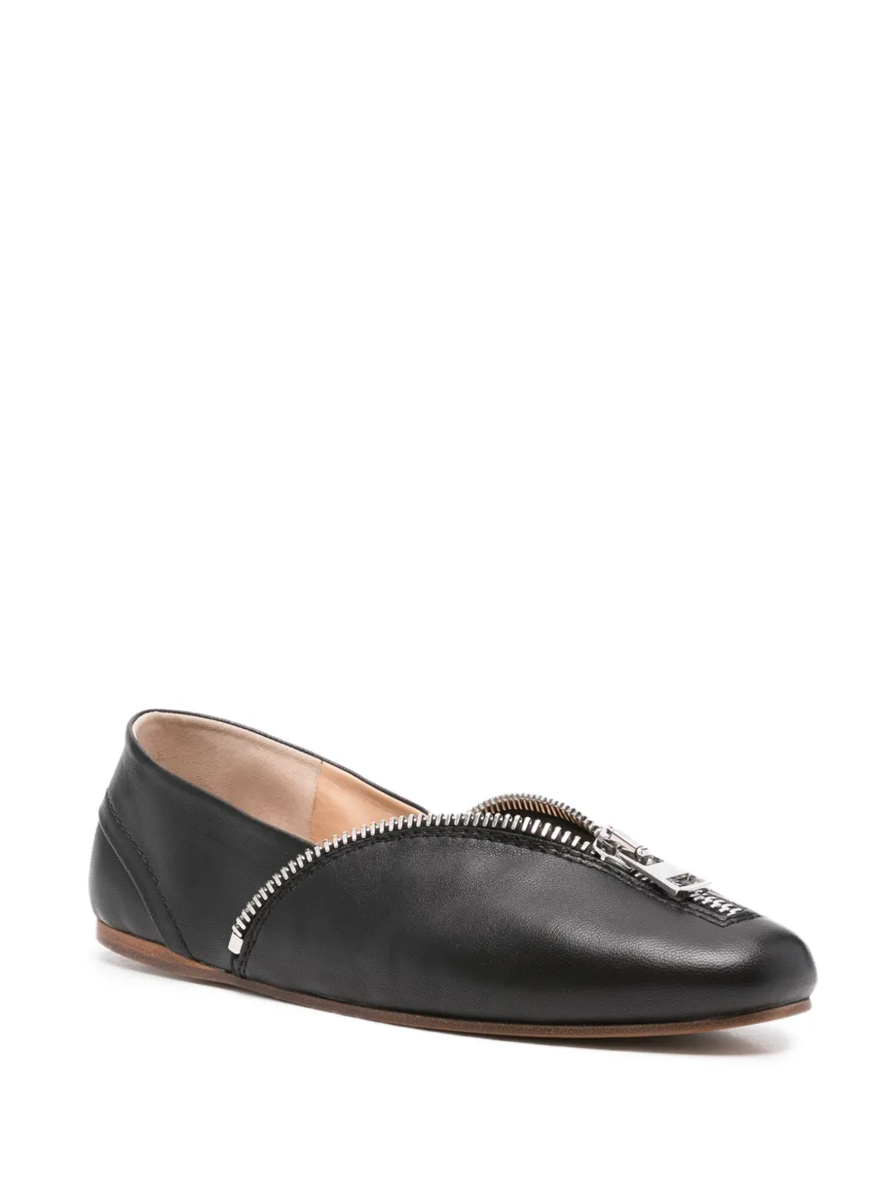 JW Anderson zip-detail leather ballet flats | Image 2