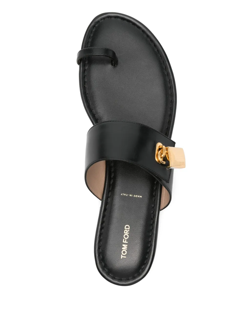 TOM FORD Padlock sandals Black