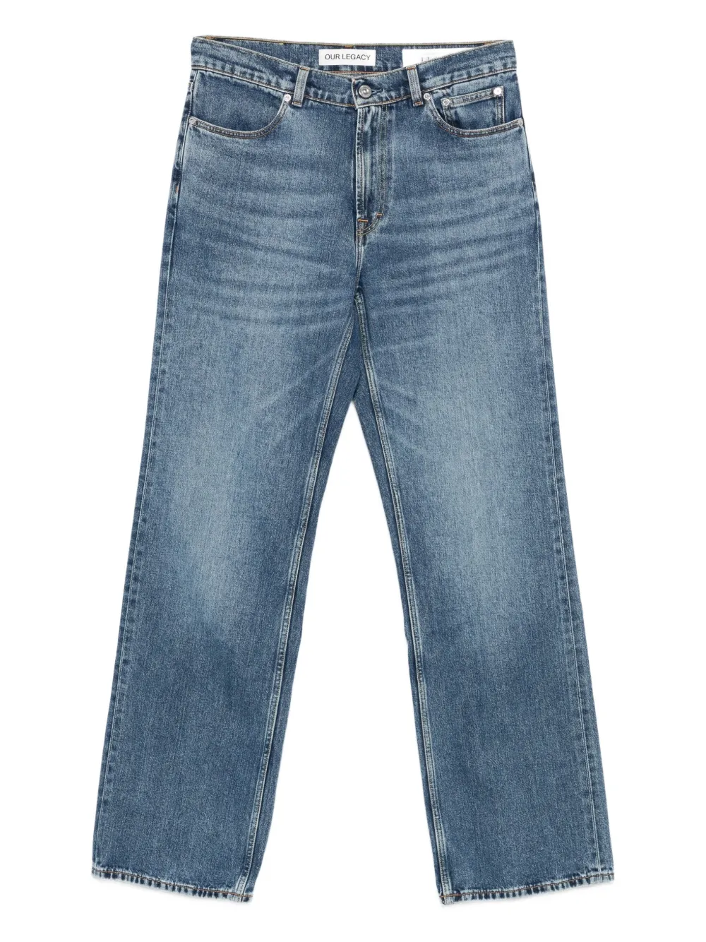 OUR LEGACY rodeo wash twill jeans - ブルー OUR LEGACY rodeo wash twill jeans - ブルー