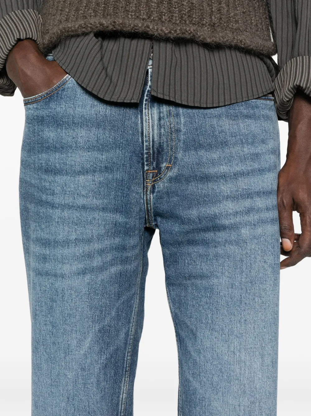 OUR LEGACY rodeo wash twill jeans Blauw