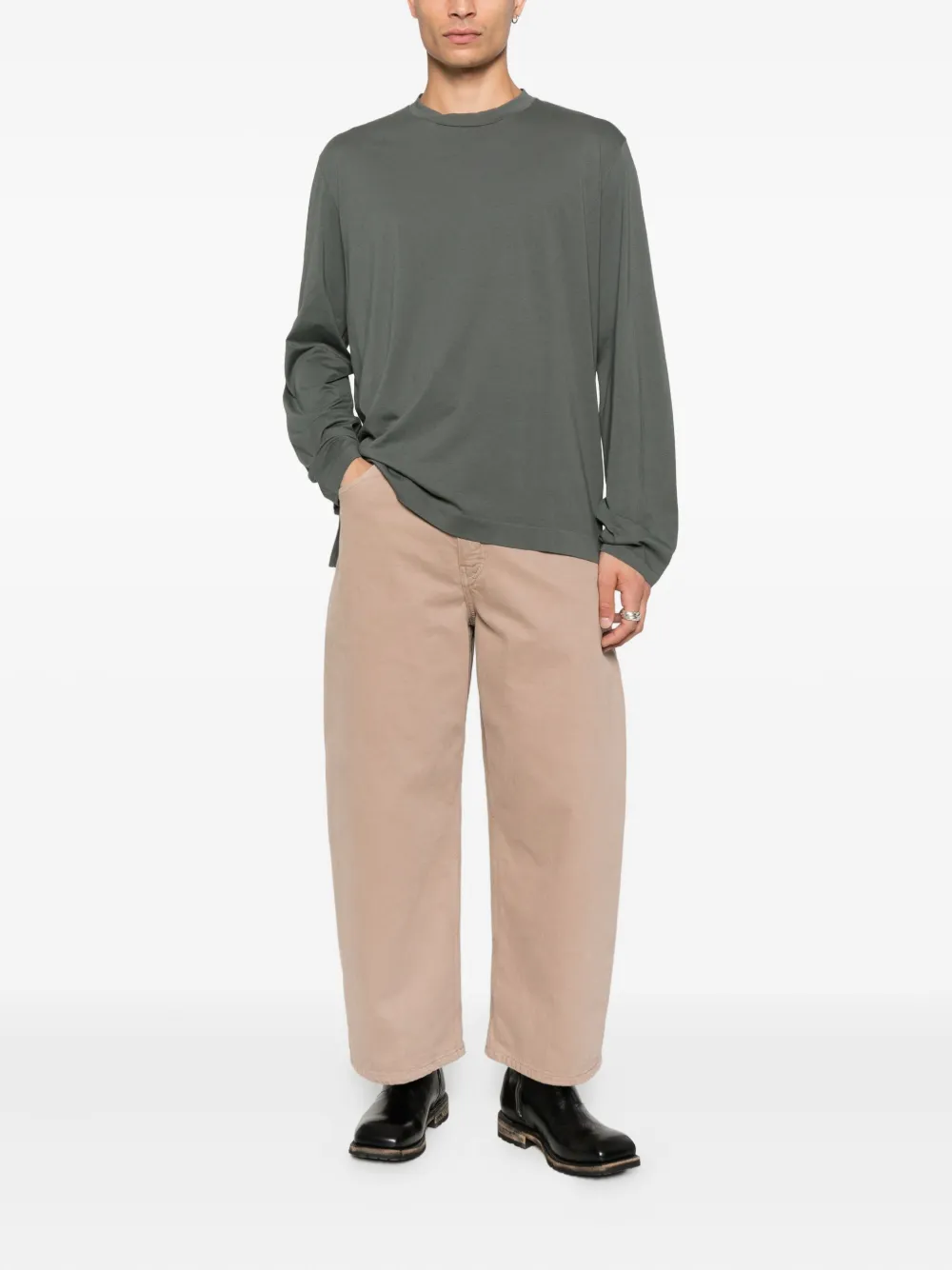 OUR LEGACY cotton long sleeve T-shirt - Grijs