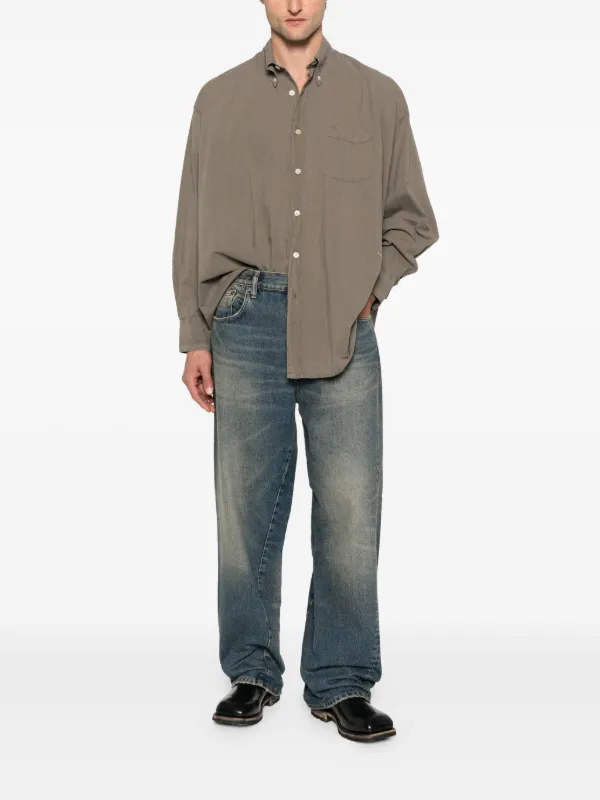 OUR LEGACY Borrowed BD Shirt | Green | FARFETCH