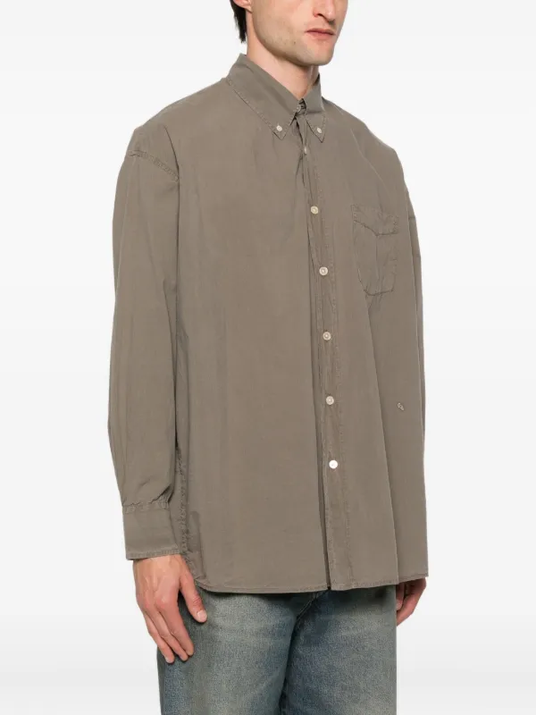 トップス Our Legacy 23SS BORROWED BD SHIR Our Legacy - Borrowed Shirt BD Khaki Humble Cotton
