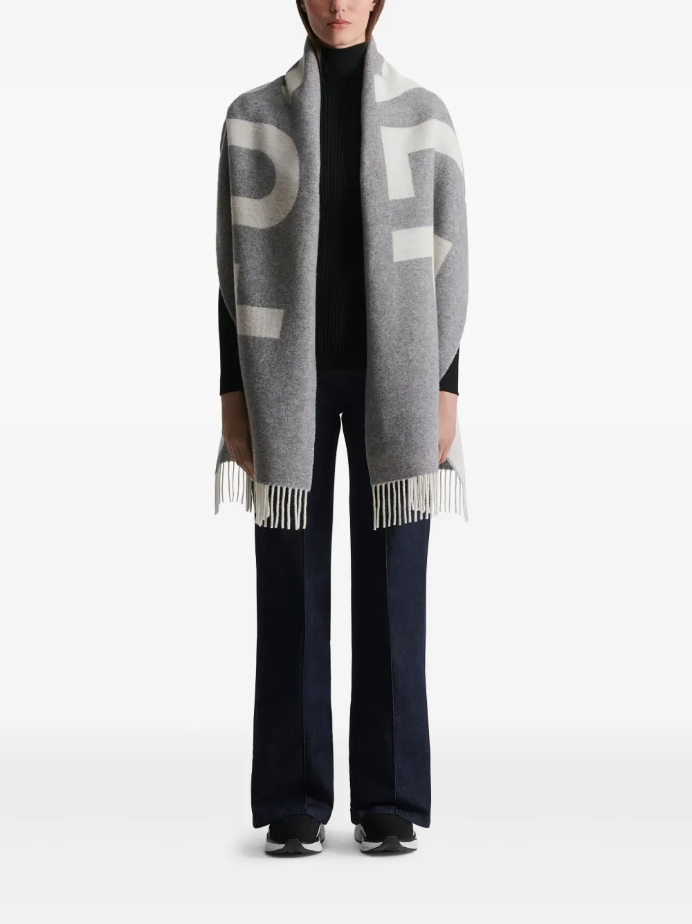 Fusalp logo-jacquard scarf | Men | Image 2