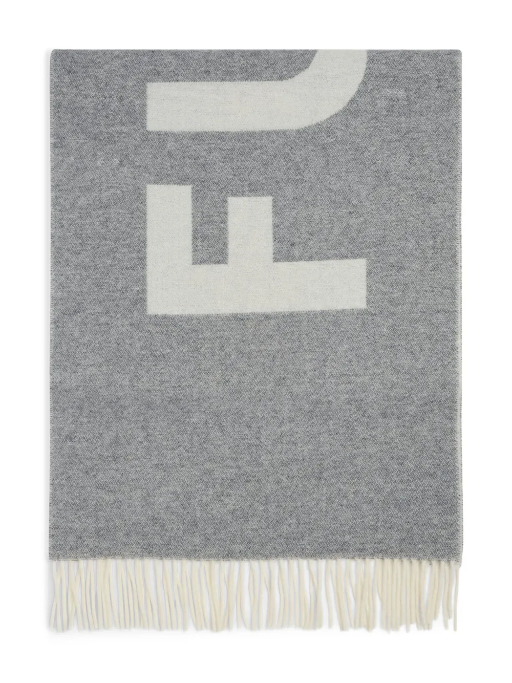 logo-jacquard scarf