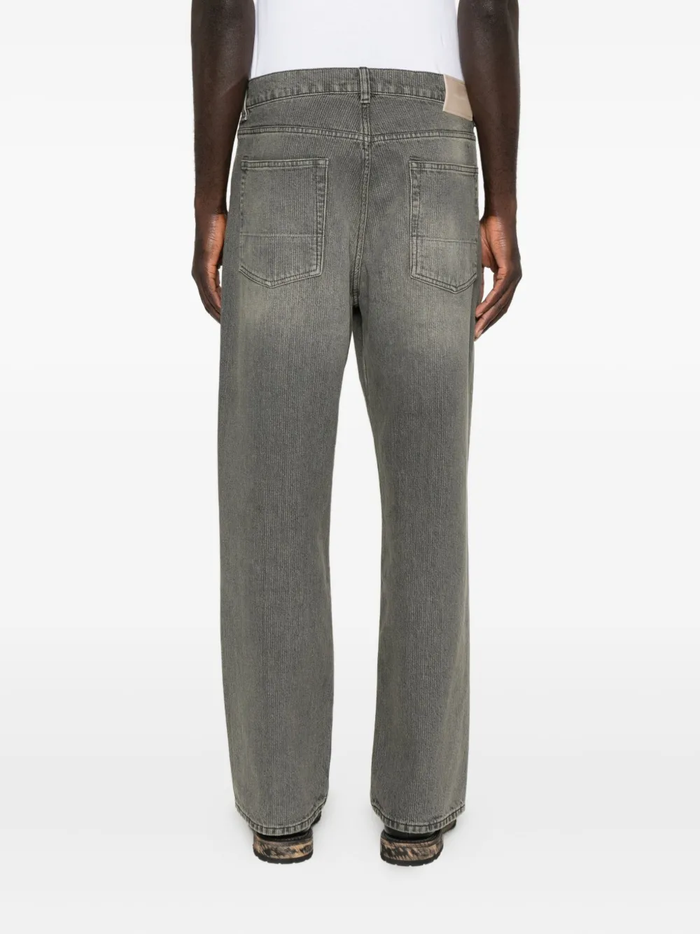 Our Legacy Chain-twill Third-cut Jeans In Gray
