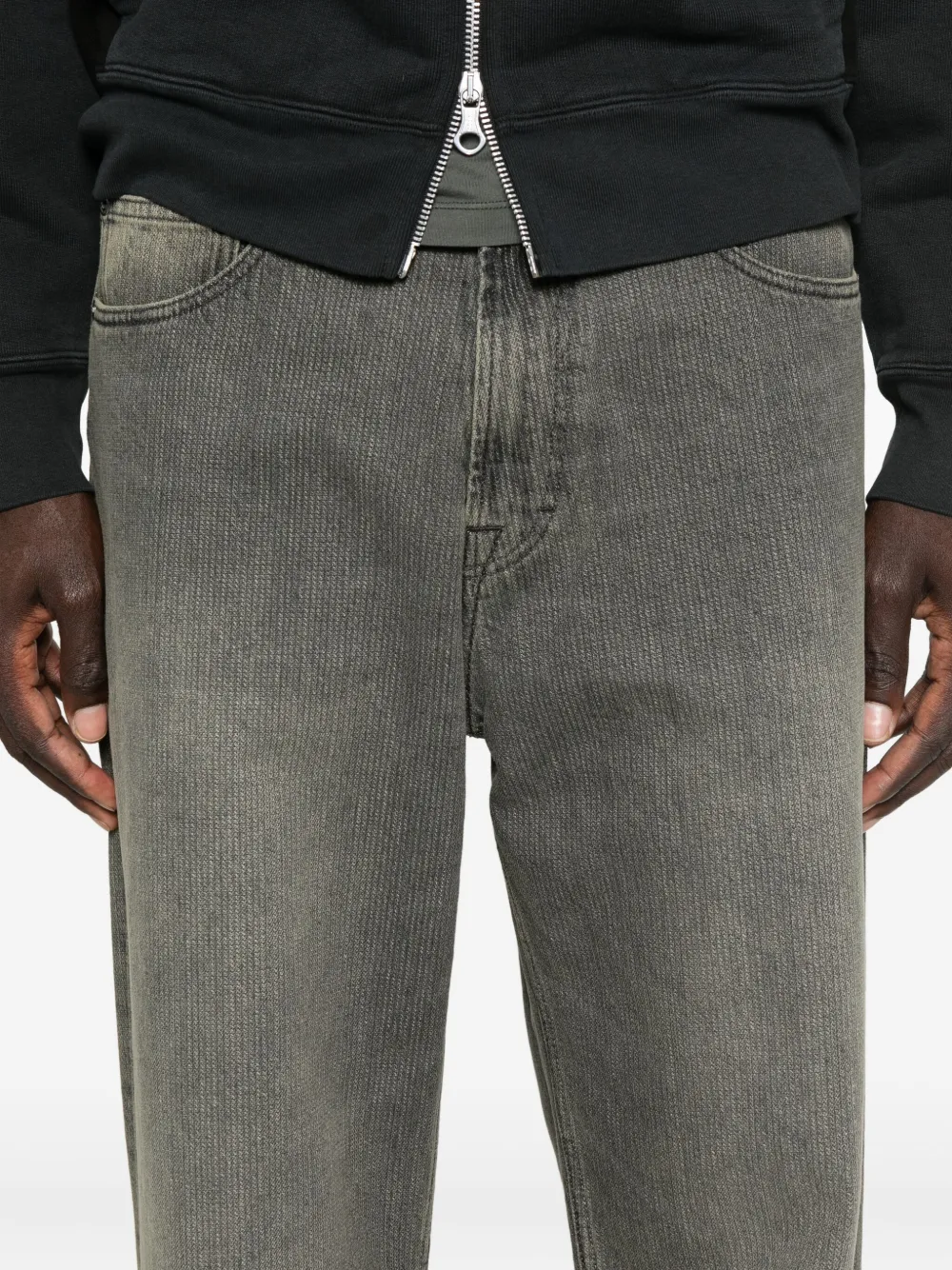 Our Legacy Chain-twill Third-cut Jeans In Gray