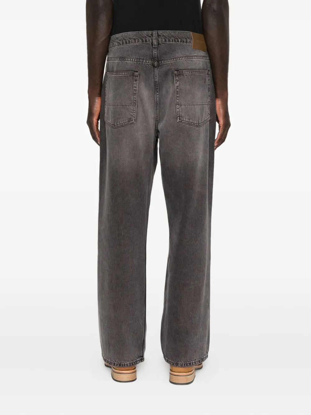 Our Legacy Straight Leg Distressed Five-pocket Jeans In Brown
