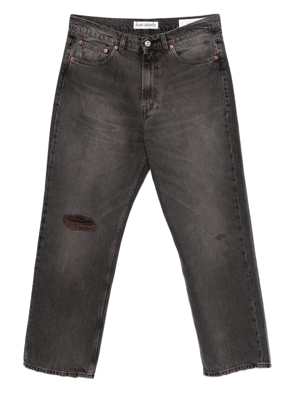 OUR LEGACY Third Cut ripped-detail jeans | Grey | Image 1
