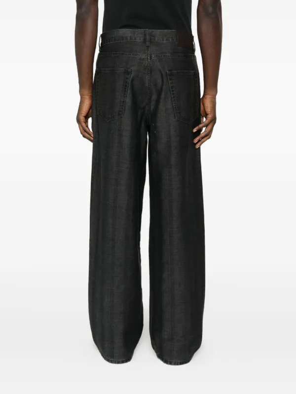 OUR LEGACY Vast Cut Herringbone Jeans | Black | FARFETCH