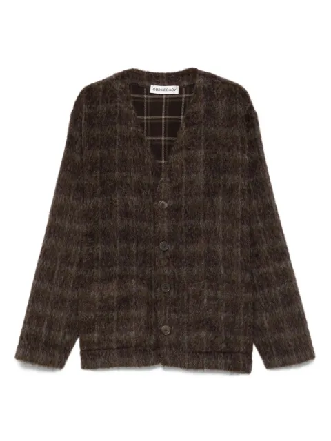 OUR LEGACY checked cardigan