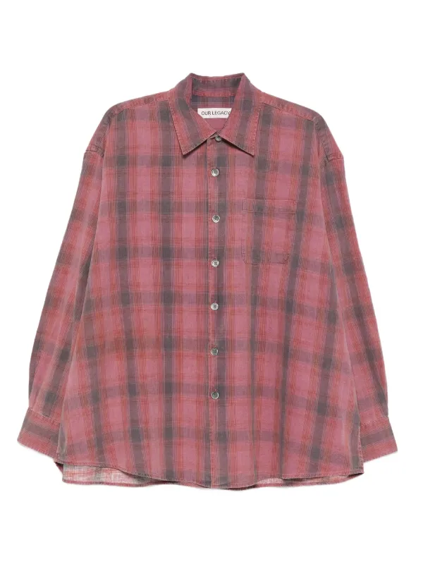 OUR LEGACY シャツ　赤　サイズ44 OUR LEGACY Idaho シャツ | レッド | FARFETCH JP