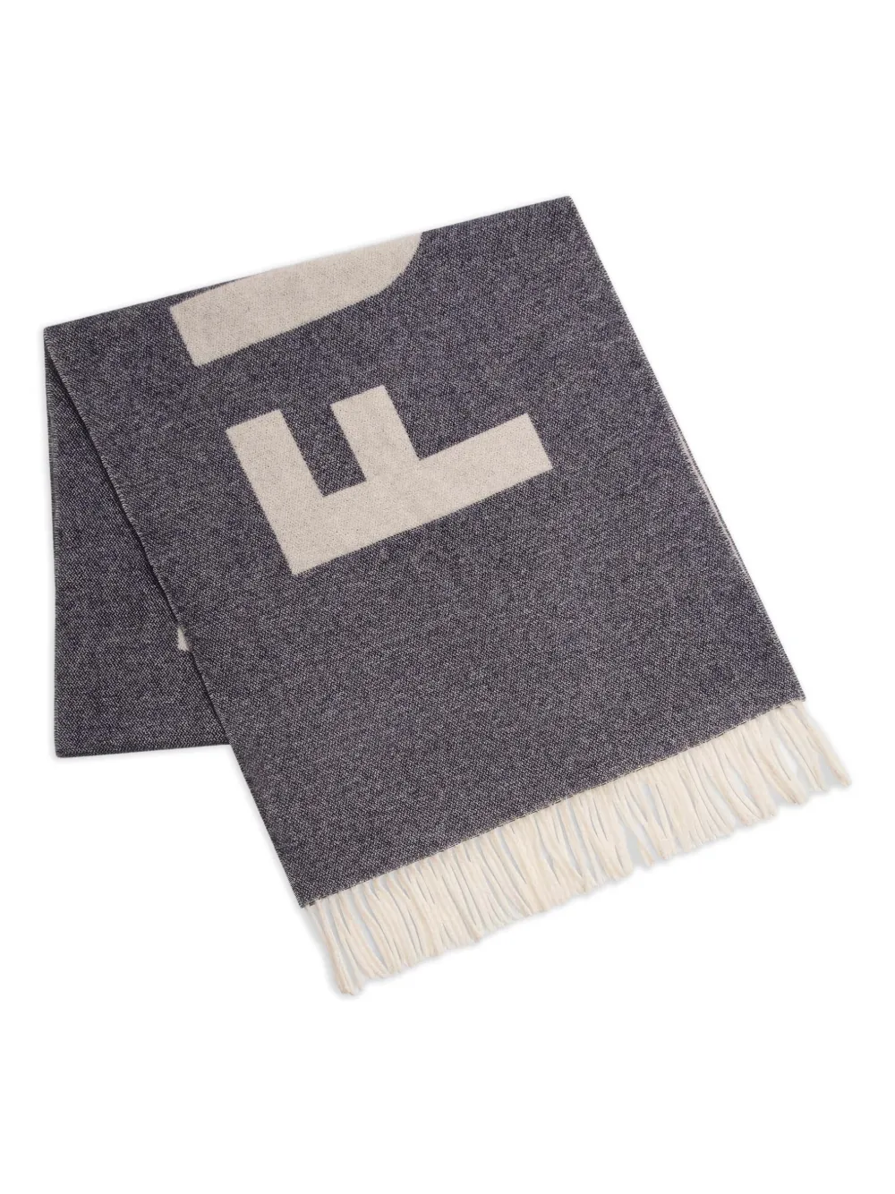 logo-jacquard scarf