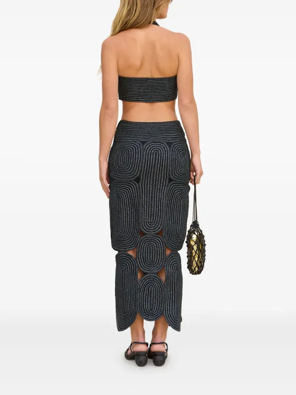 Cult Gaia - Leila Crochet Dress - Black Cult Gaia - Leila Crochet Dress - Black