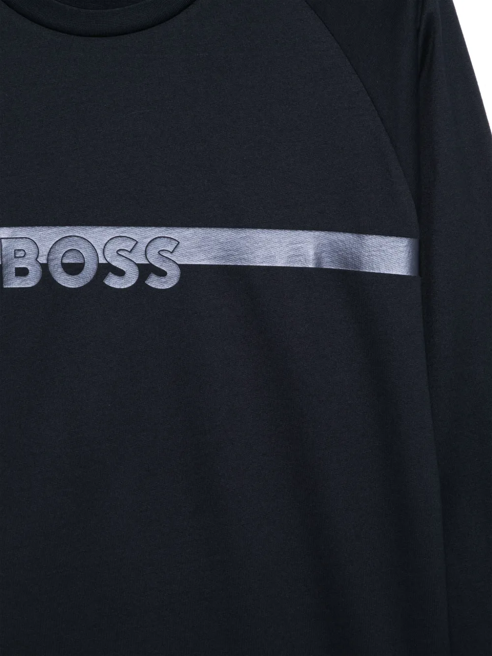 BOSS Trui met logoprint Blauw