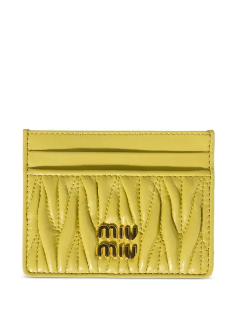 Miu Miu matelassé cardholder