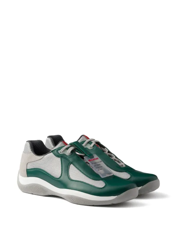 【タイムレスな魅力】PRADA America's Cup ソフトスニーカー Prada America's Cup Original スニーカー | グリーン | FARFETCH JP