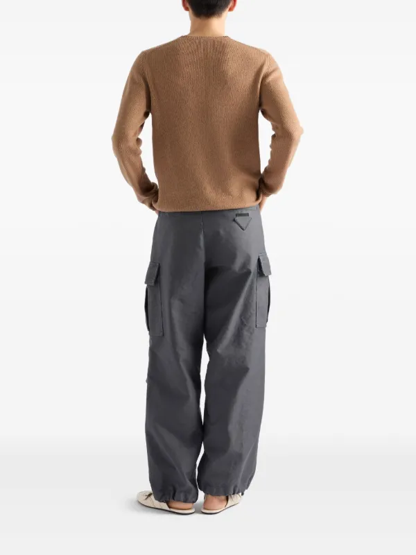 PRADA プラダ カーゴパンツ パンツ グレー Prada カーゴパンツ | グレー | FARFETCH JP