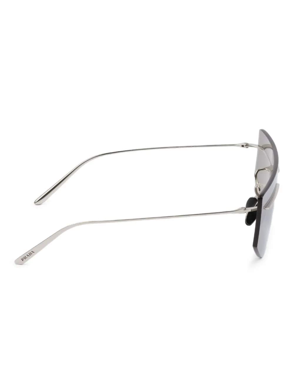 Prada Eyewear Runway zonnebril met getinte glazen Zilver