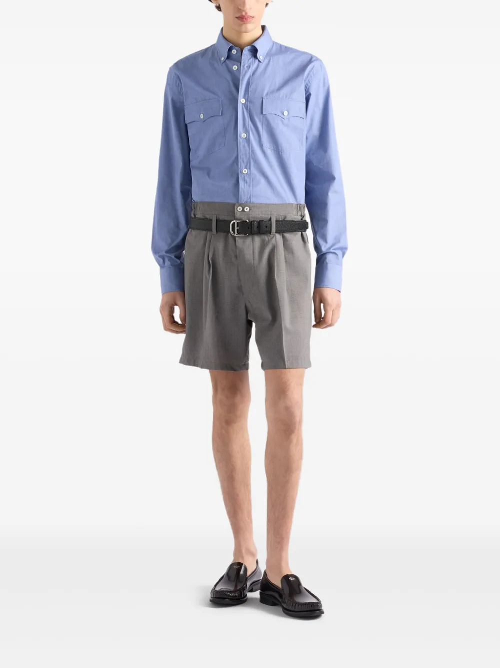 Prada Katoenen overhemd - Blauw