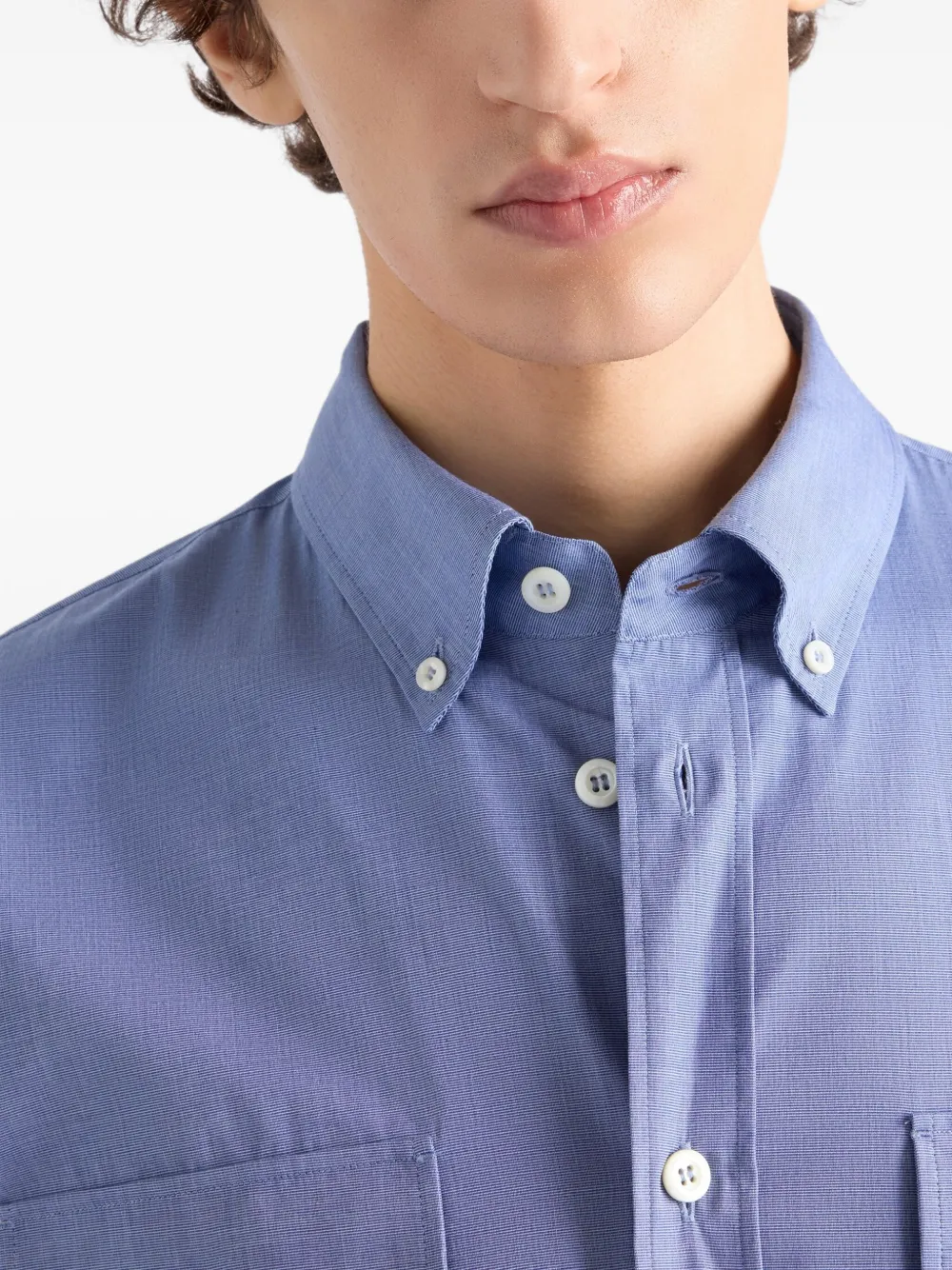 Prada Katoenen overhemd Blauw