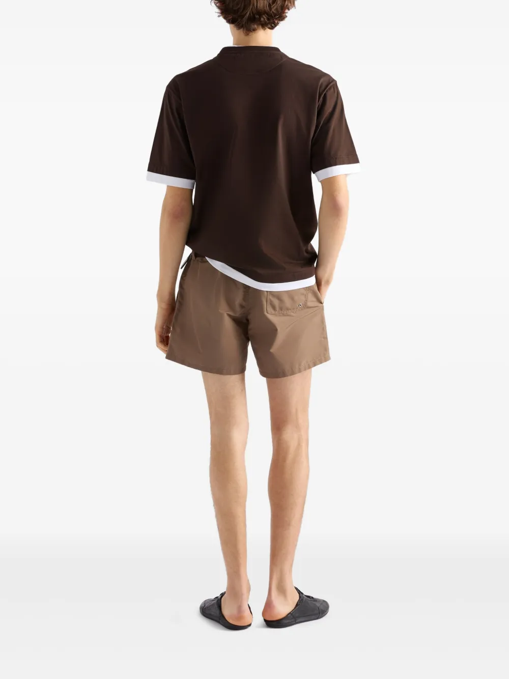 Prada Katoenen T-shirt Bruin