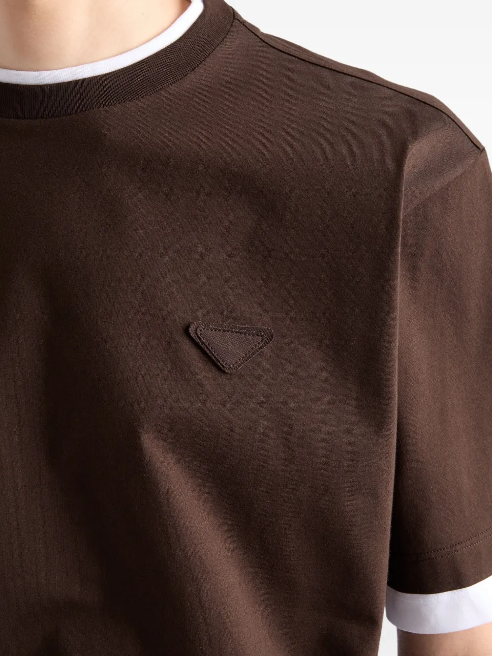 Tシャツ・カットソー Prada Brown Cotton T-Shirt Cotton T-shirt | Prada | OTTODISANPIETRO