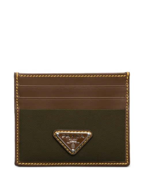 Prada porte-cartes en cuir - Vert - Prada - Modalova
