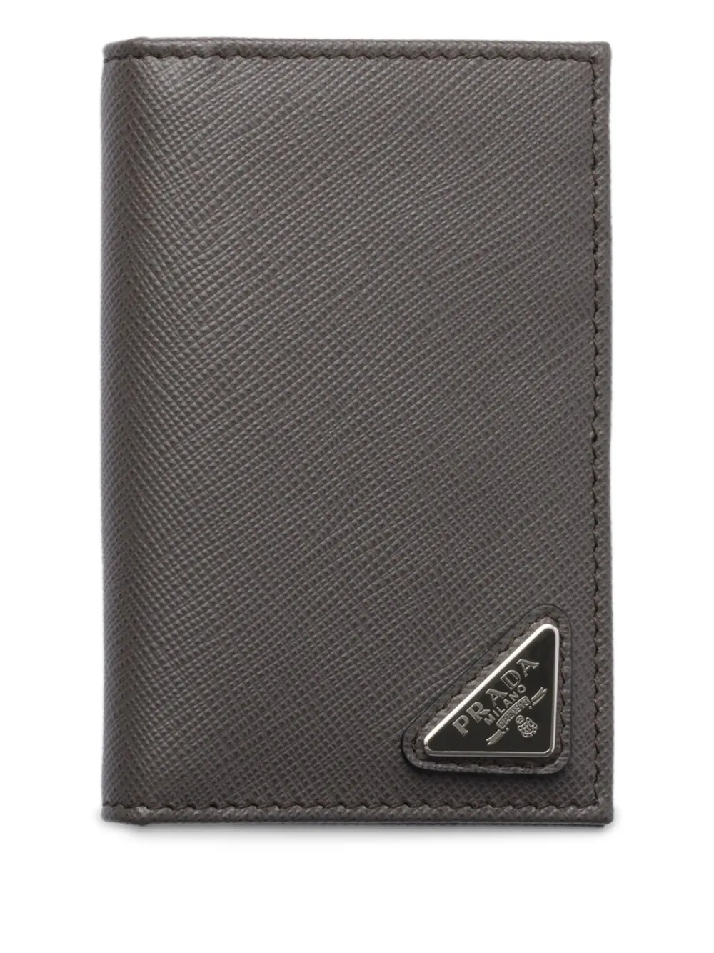 Prada Saffiano leren portemonnee Grijs