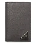 Prada Saffiano leather card holder - Grey