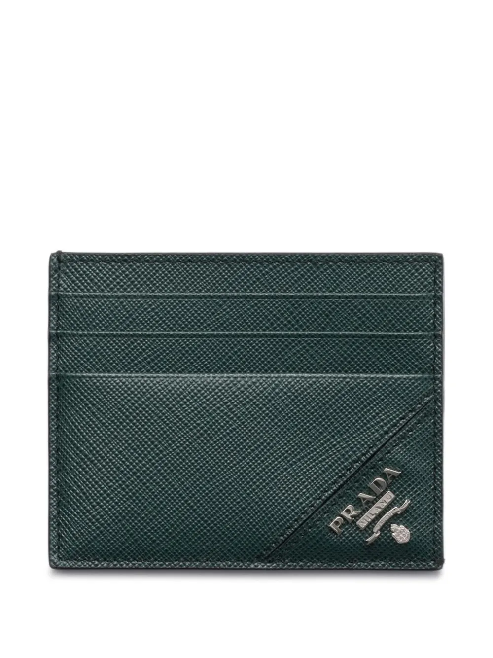 Prada Saffiano leren portemonnee Groen