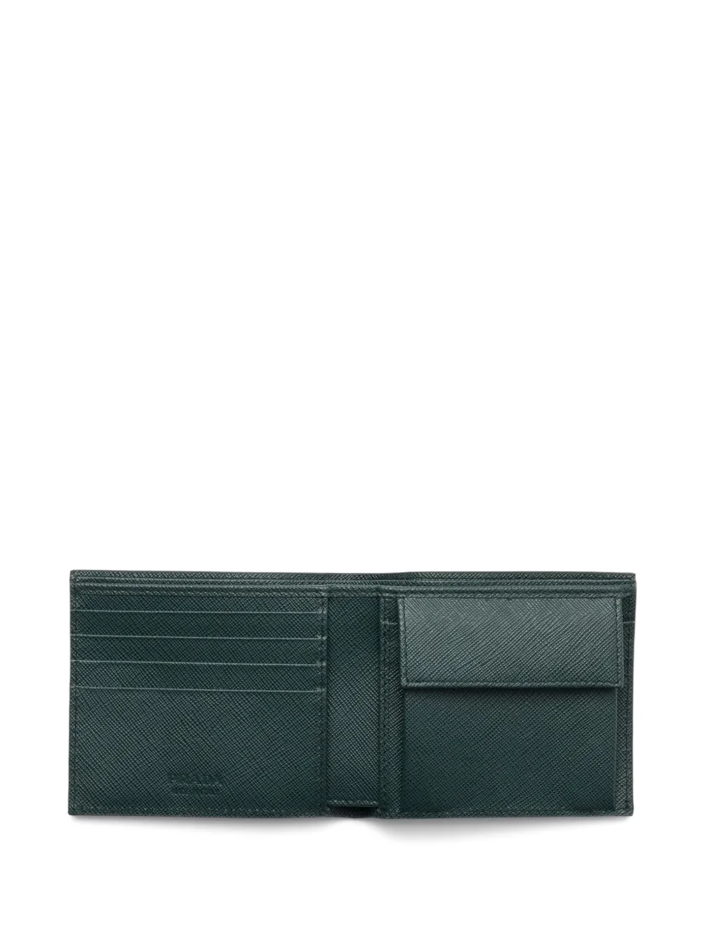 Prada Saffiano Leather Wallet In Brown